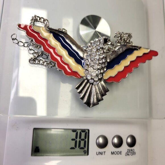 American Eagle Pendant Necklace Eagle Pendant Statement Bird Pendant - Picture 7 of 13